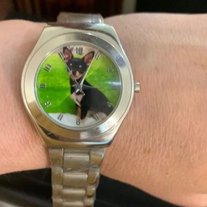 NWOT Watch with Chihuahua Face